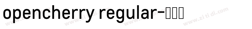 opencherry regular字体转换